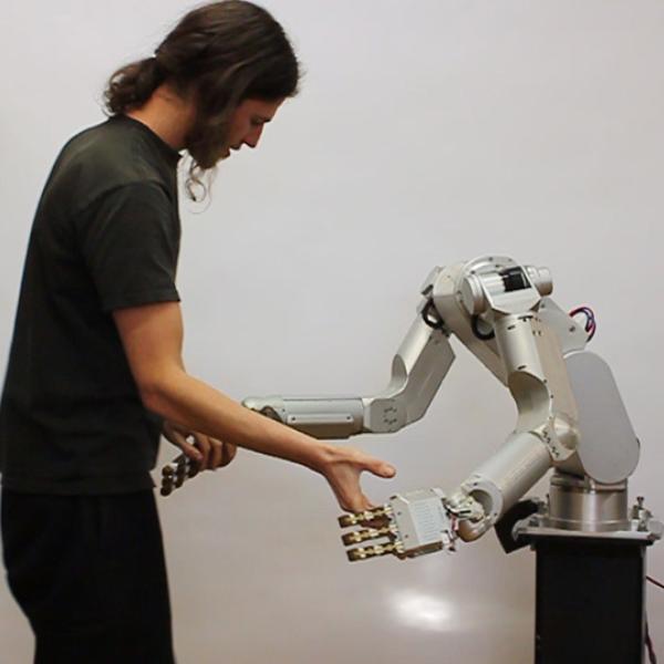 matt carney and a robot
