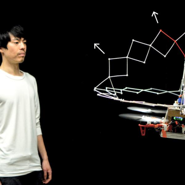 Photo of PufferBot approaching person