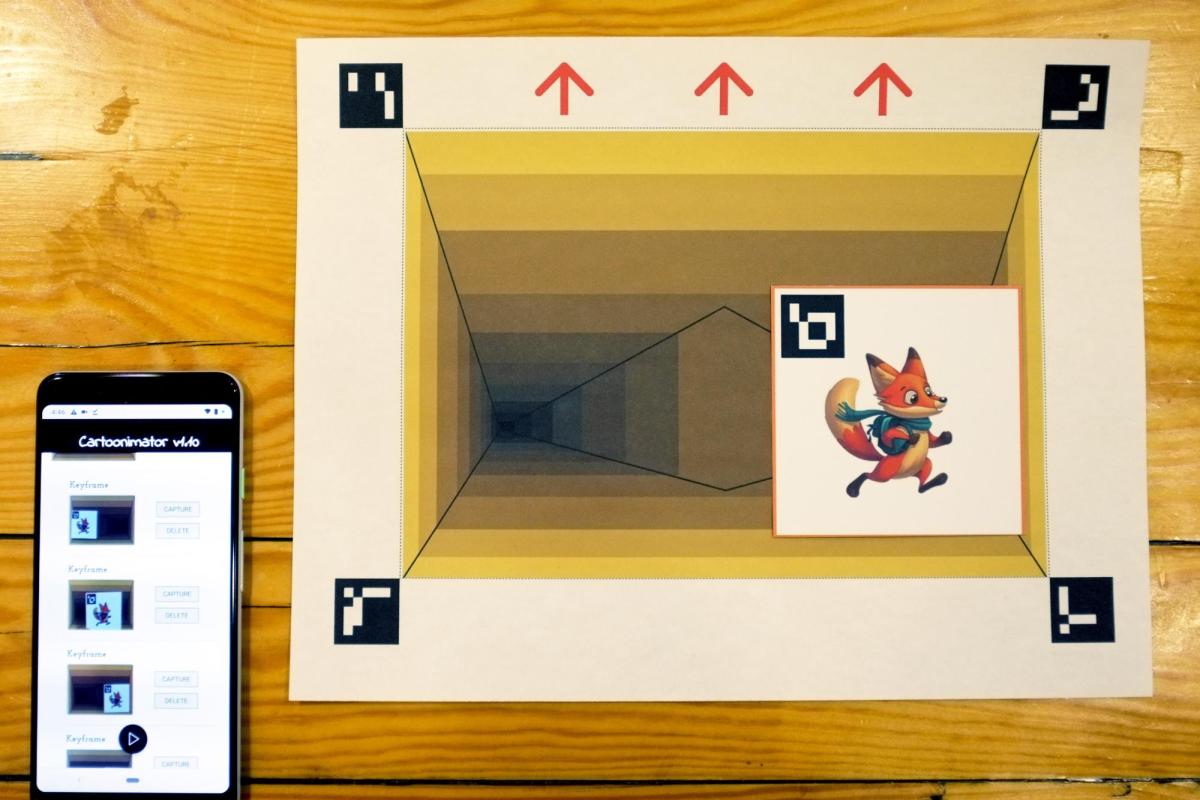 Cartoonimator key frame components and smartphone app