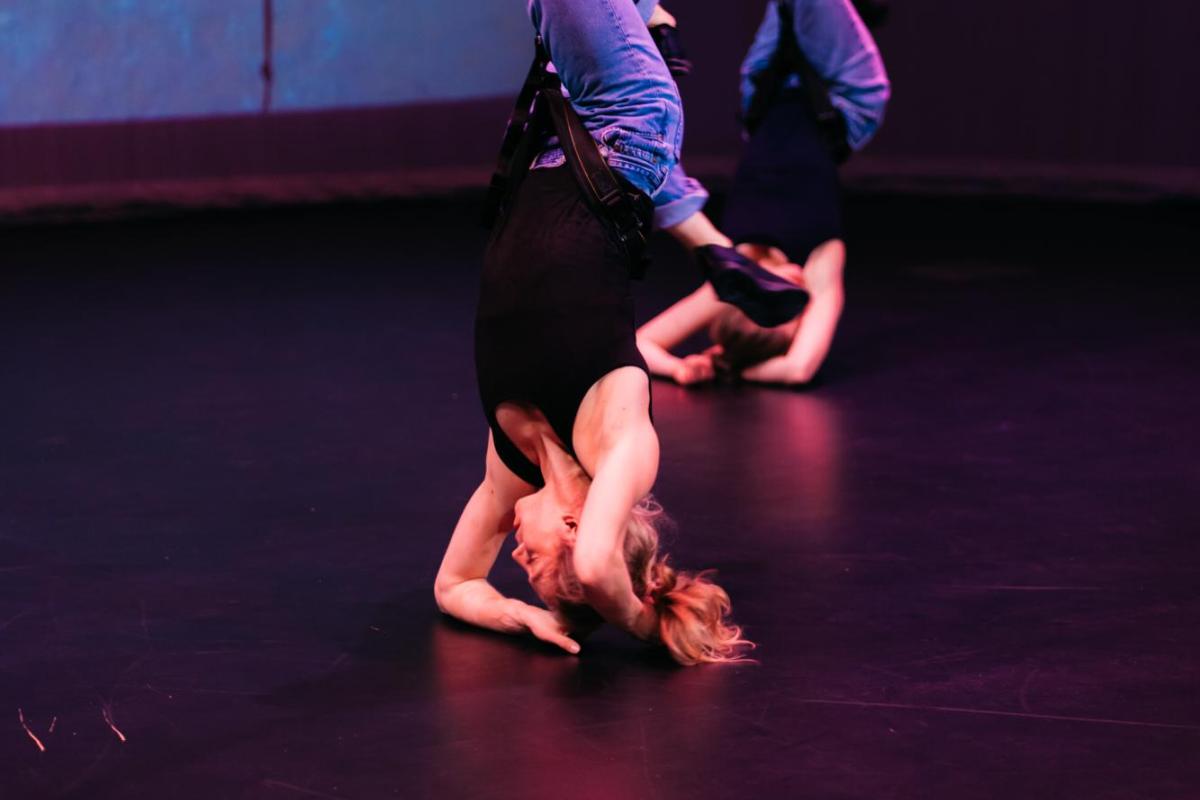 anna performing aerial dancing
