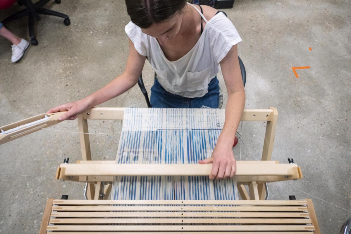 image of Laura devendorf table weaving
