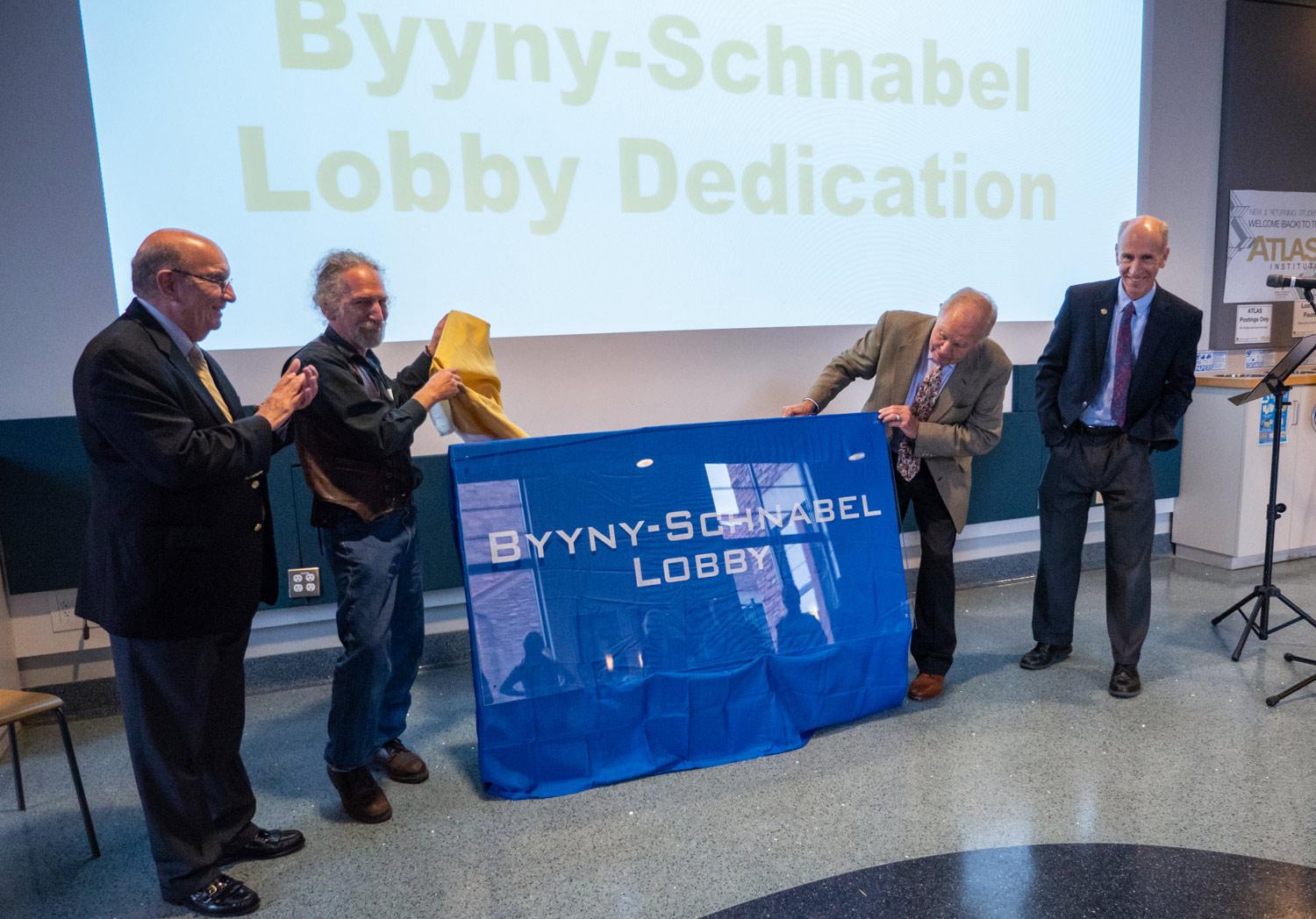 Byyny Schnabel Lobby Dedication ceremony