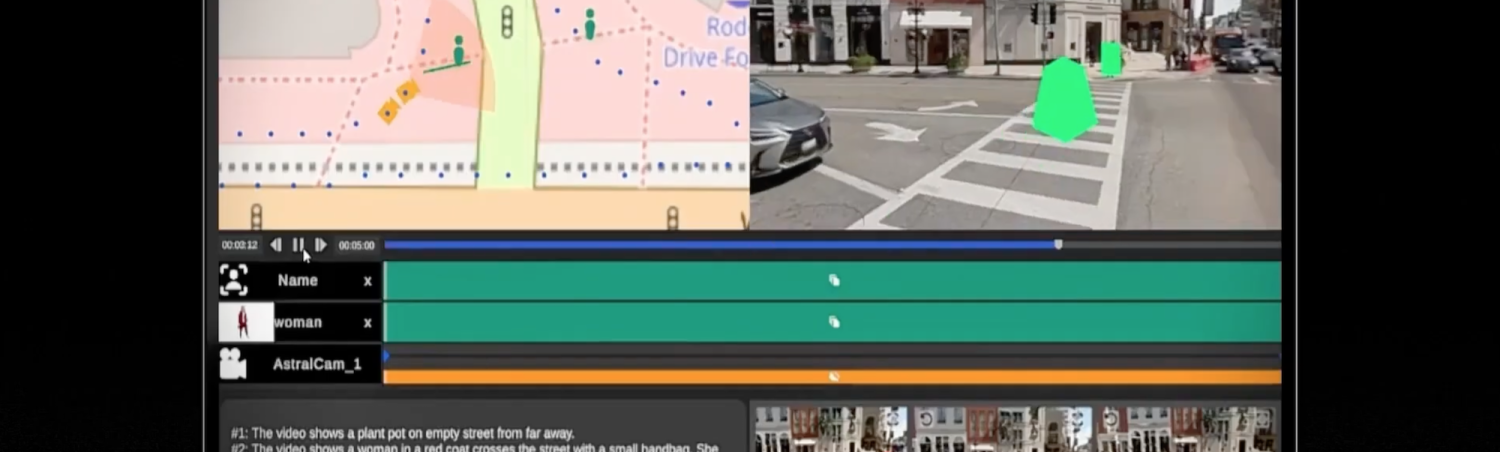 Splitscreen view of a map and a live street view