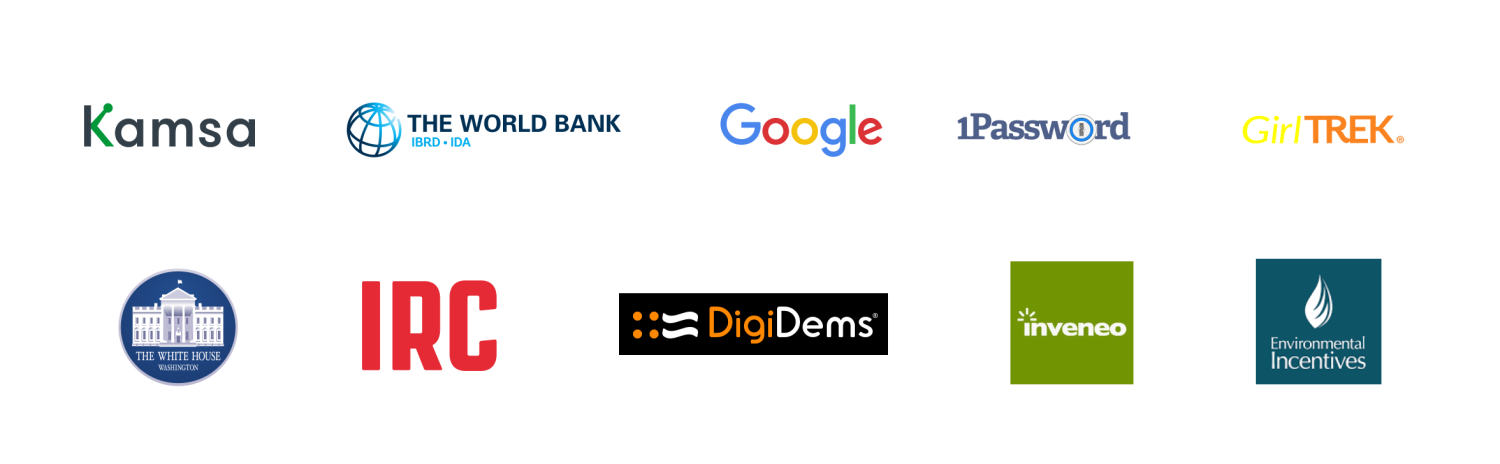 logos of companies employing MS CTD Social Impact alumni