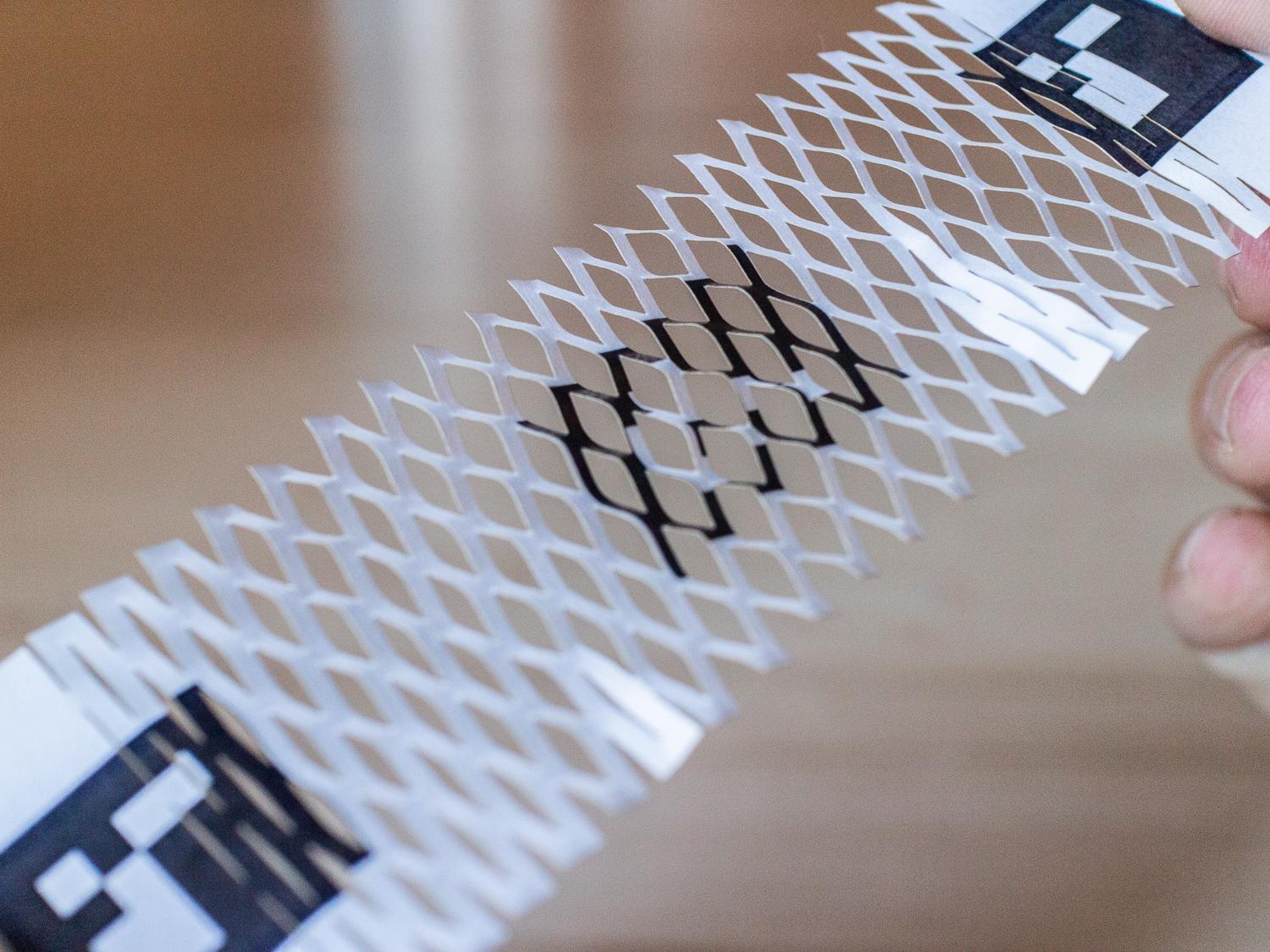 printed paper markers stretched out