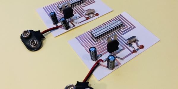 electrodes embeded in paper