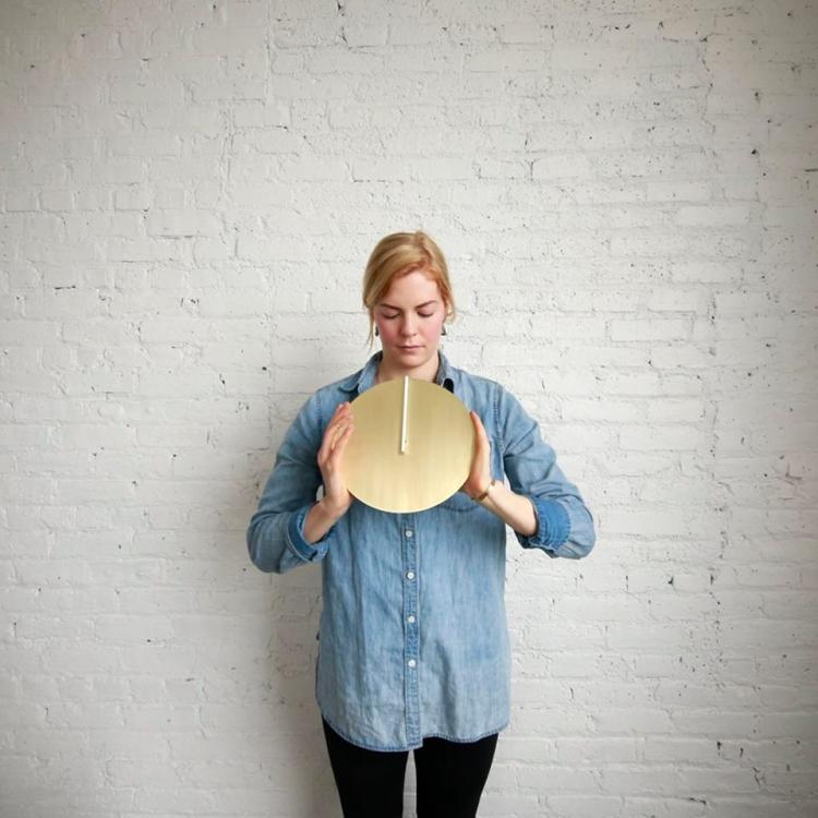 Arielle Hein with daylight clock