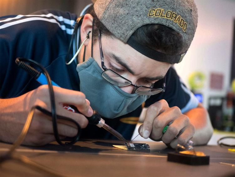 Mason Moran soldering