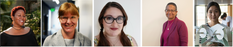 The five PhD students who are graduating