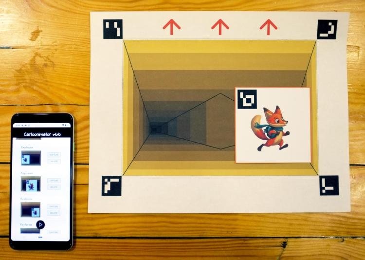 Cartoonimator key frame components and smartphone app