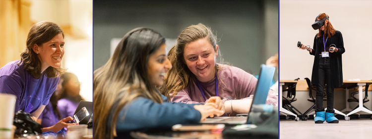 Three views of T9Hacks participants