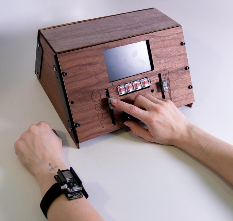 Duet prototype with wristband interface