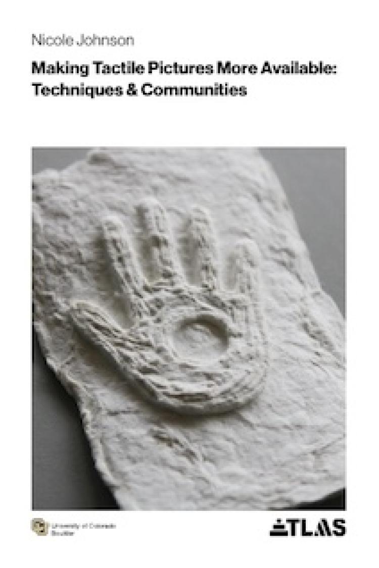 Nicole Johnson dissertation cover featuring a tactile handprint