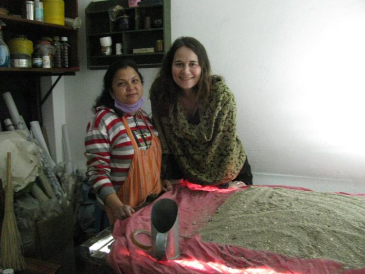 Nicole Stephan with Nepalese woman
