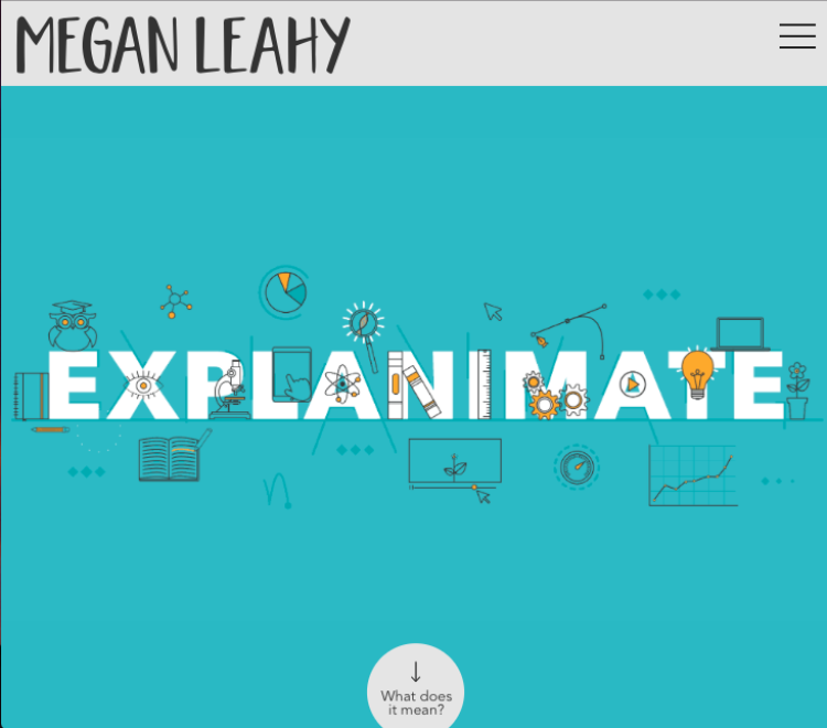 Screenshot of "Explanimate" logo