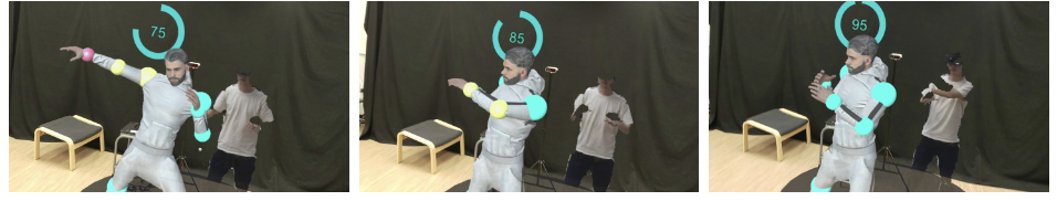 Virtual avatar moving