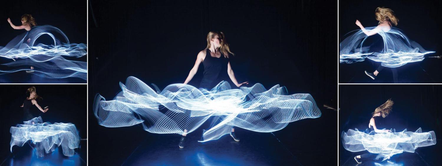 5 frames of Emily Daub dancing