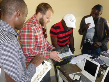 Matt Crum working with Inveneo technology and locals