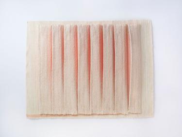 Folded woven form by Elizabeth Meiklejohn