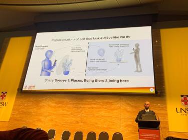 Vanukuru presenting his work on DualStream
