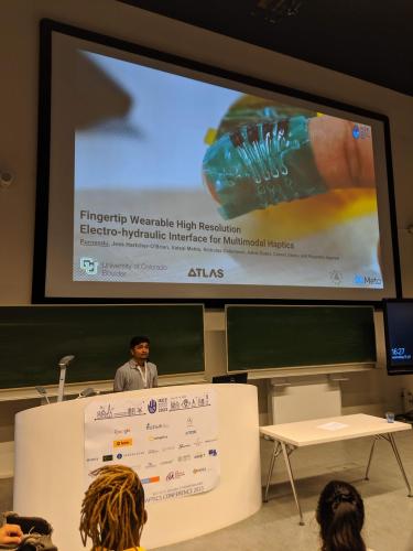 Purnendu presents at World Haptics Conference