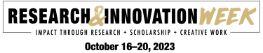 Research & Innovation Week logo linking to events calendar