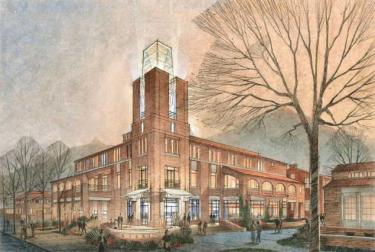 architectural drawing of Roser ATLAS Center