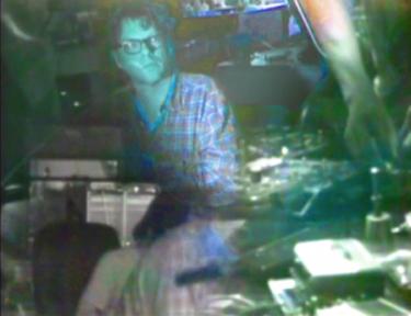man at sythnesizer
