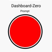 representation of dashboard zero with one big red button