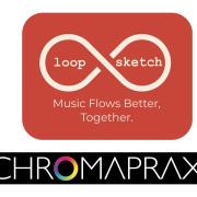 LoopSketch logo on top with Chromapraxis on the bottom.