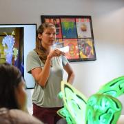 Lila Finch teaches workshop at ATLAS