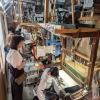 Devendorf tours a weaving facility in Japan