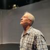 Bret Mann looks up in Black Box studio