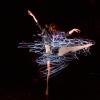 Emily Daub performs a modern dance while wearing LED-lighted outfits that she designed and constructed herself.