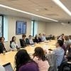 Seed grant session with participants sitting in a boardroom