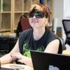 Student tests Copilot accessibility features