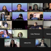 Zoom screen of T9Hacks participants.