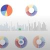 illustration of various types of charts and graphs