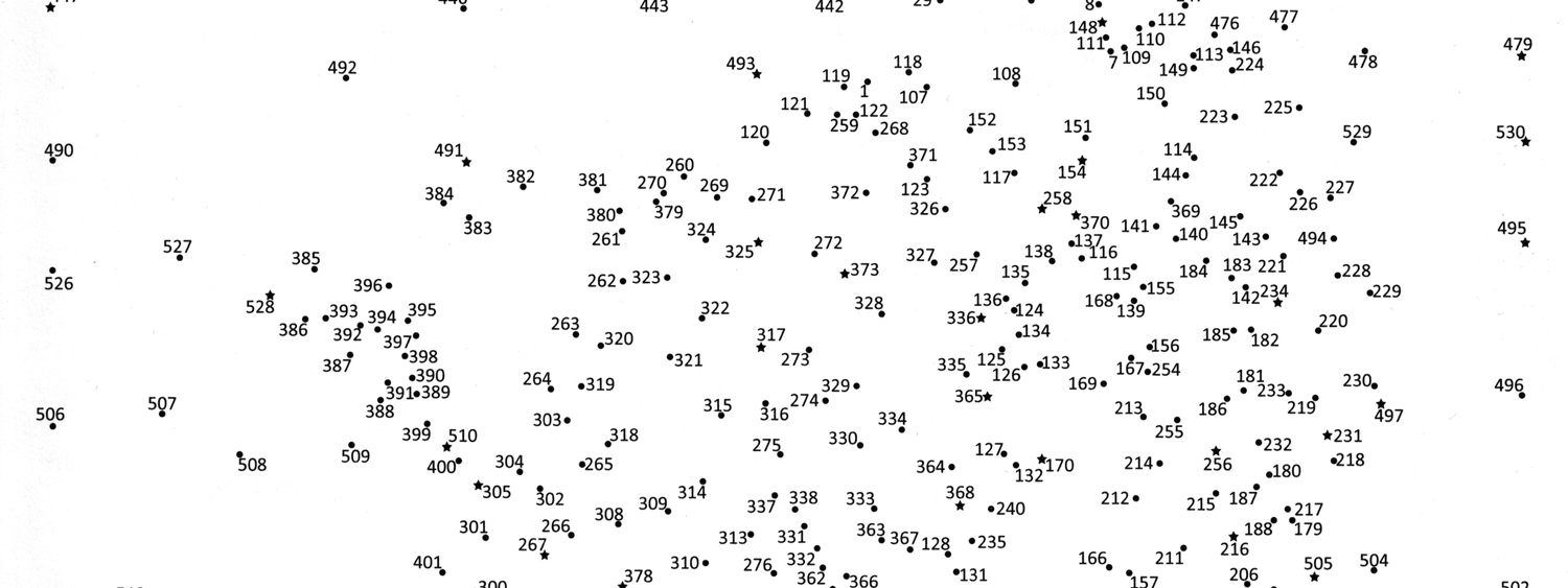 Scattered white numbers on a white background make a pattern