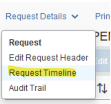 request timeline