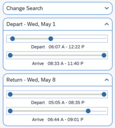change search