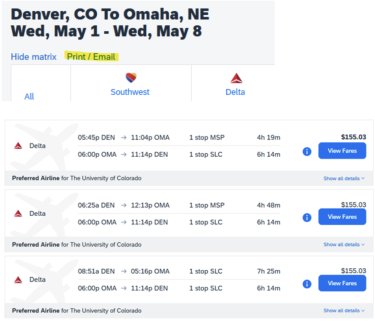 denver to omaha