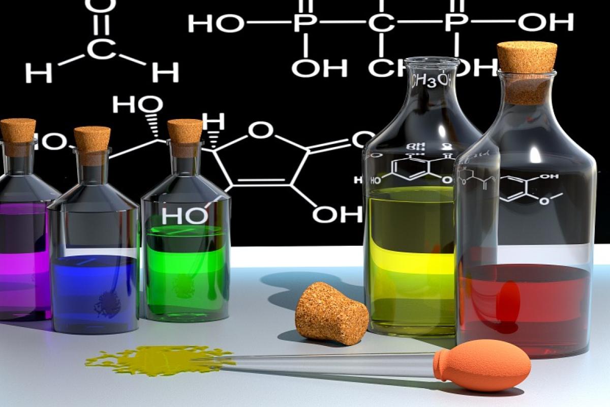 chemistry bottles