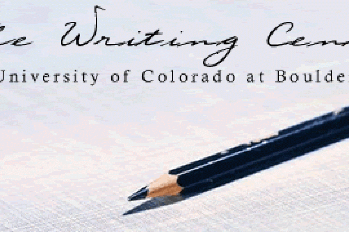 Writing Center written in cursive with a pen