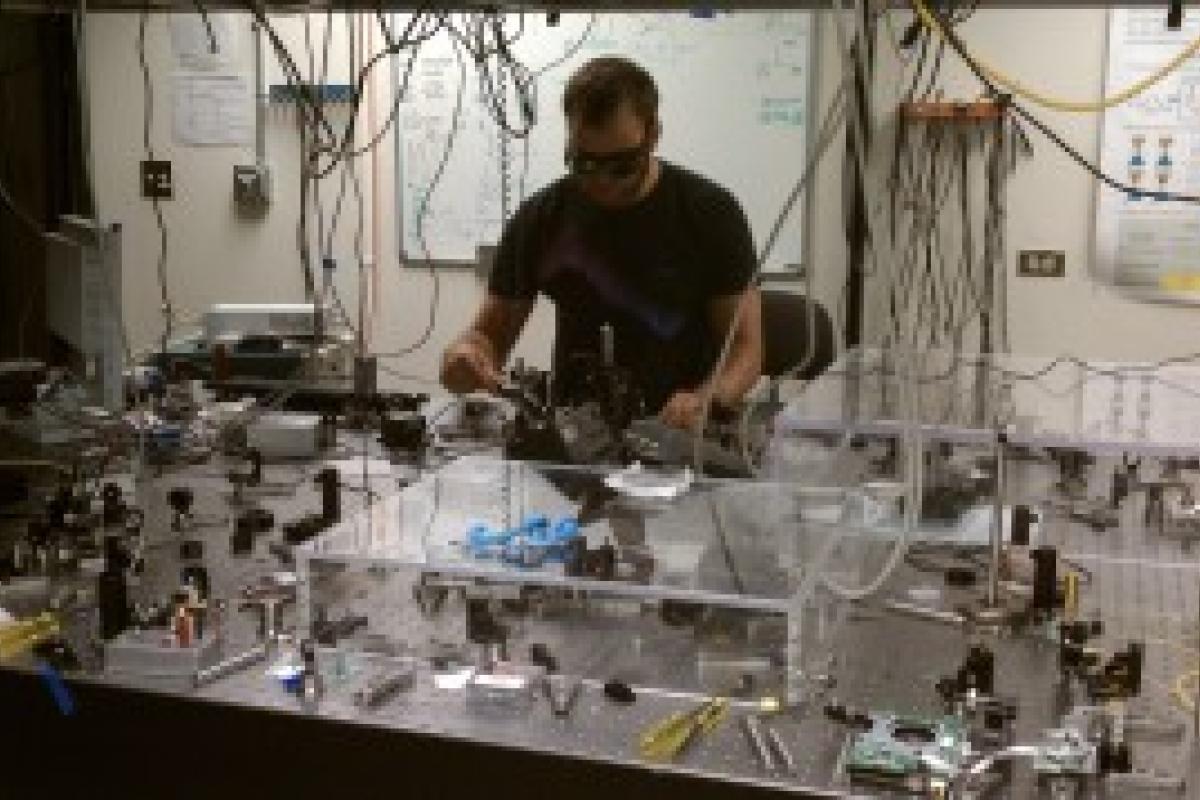 Student in Science Lab