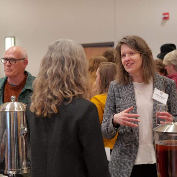 Former BFA Chair Bob Ferry, BFA Chair Shelly Miller and Sr. V. Provost Eggert