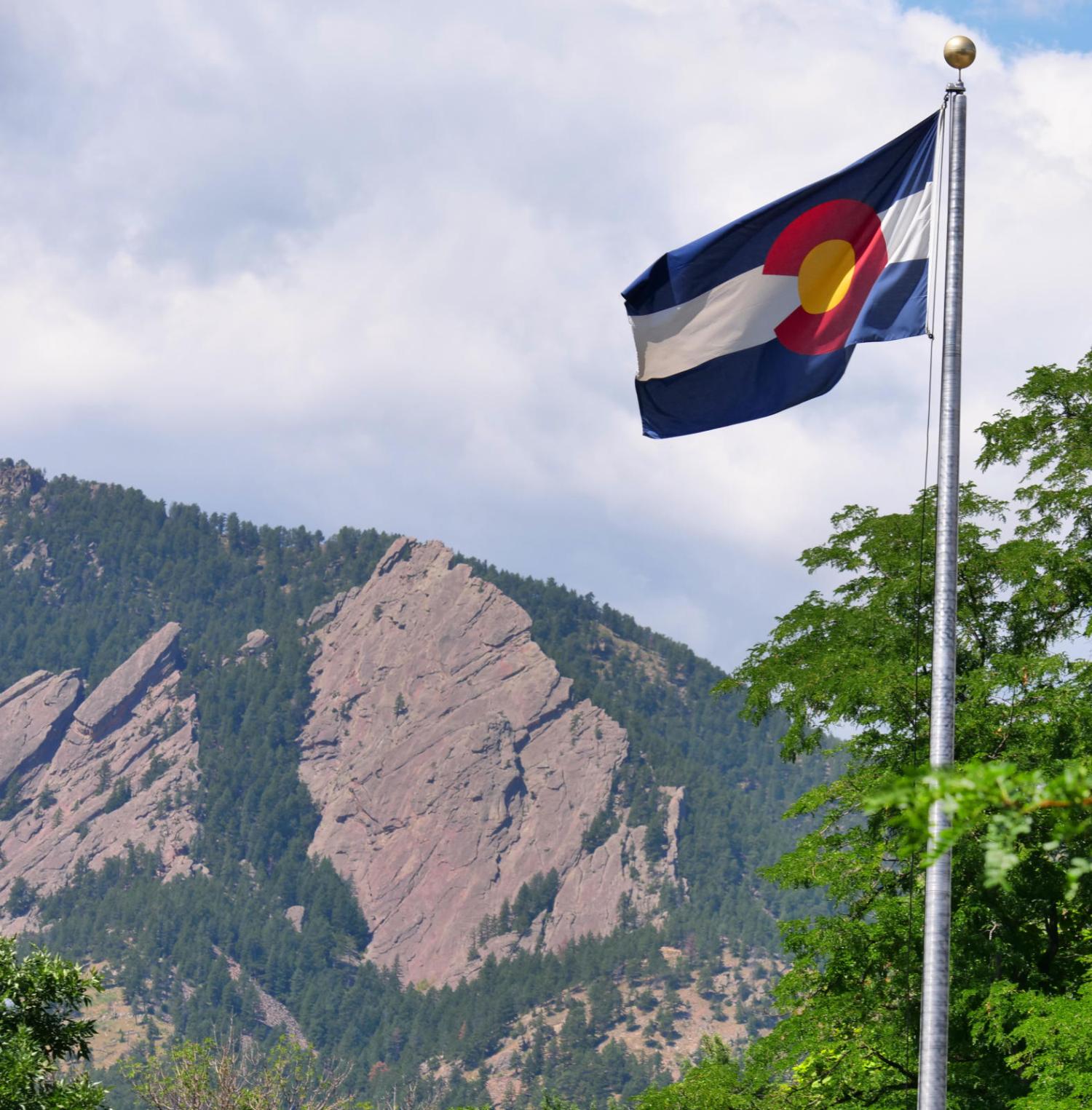 Colorado Flag Flatirons
