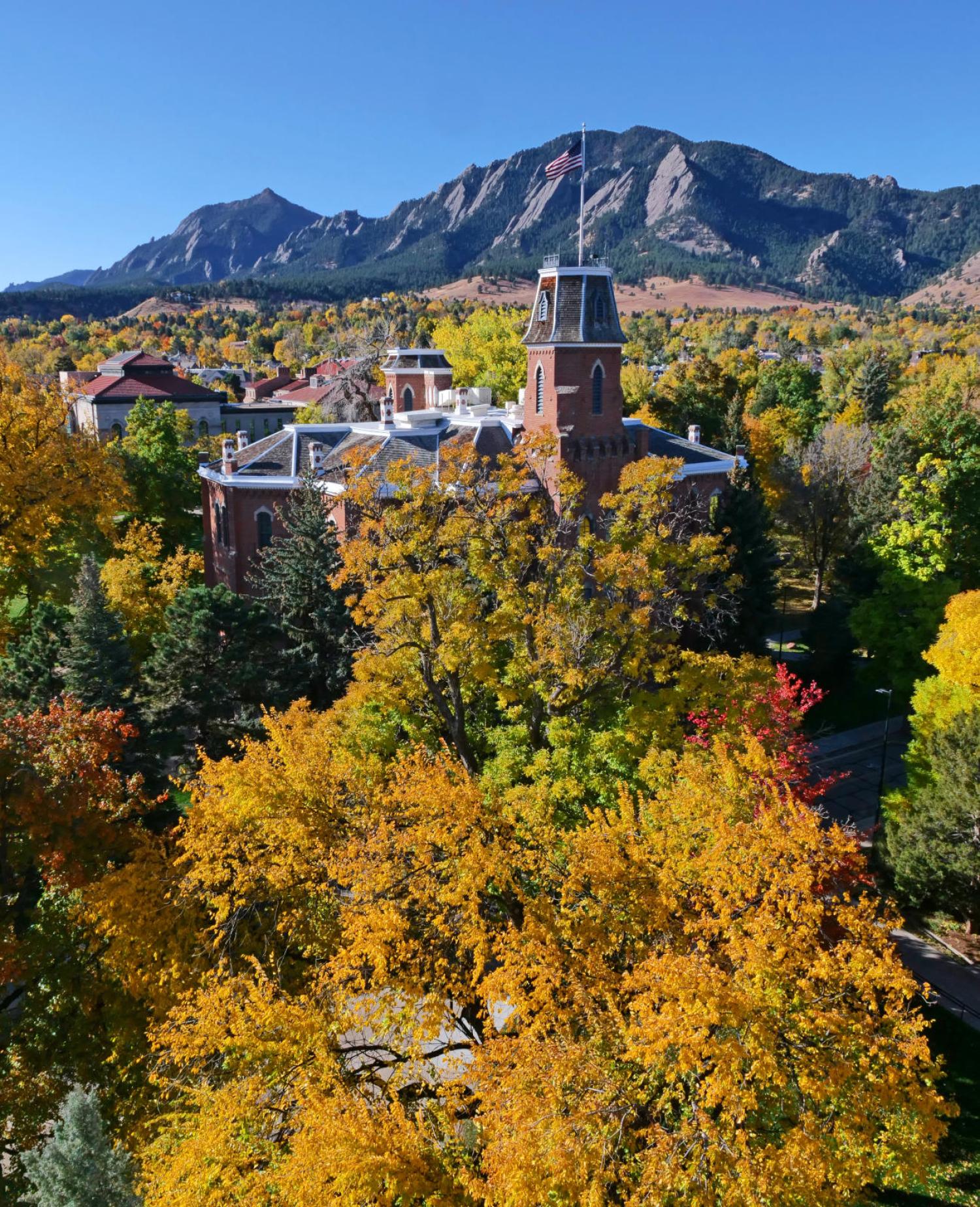 Old main Flatirons Fall