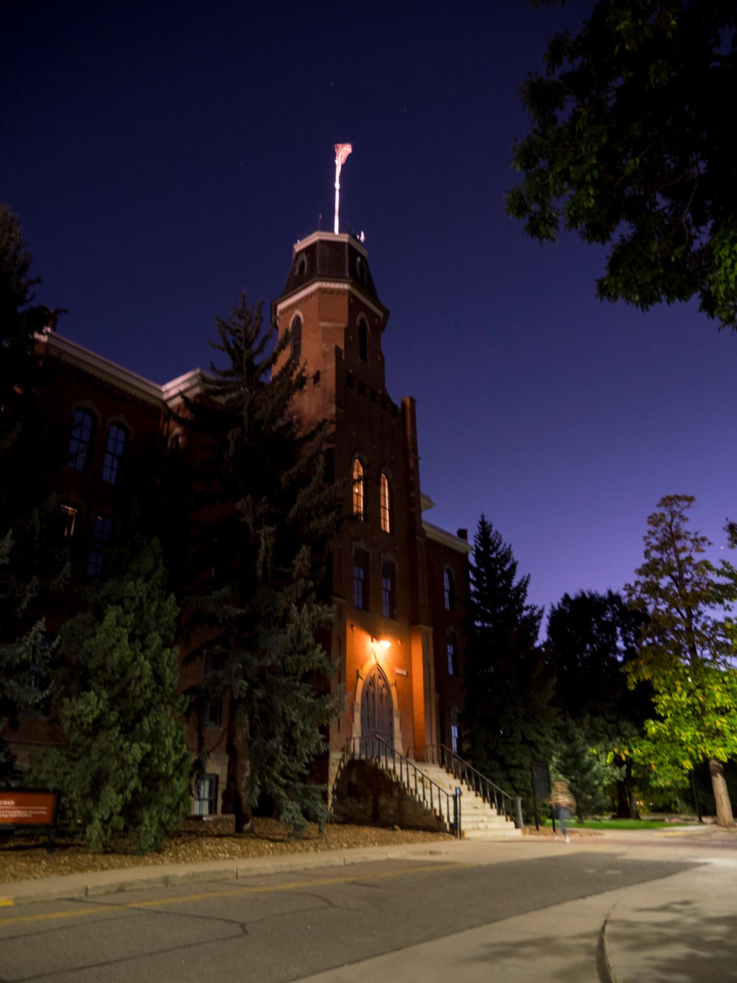 Old Main at night