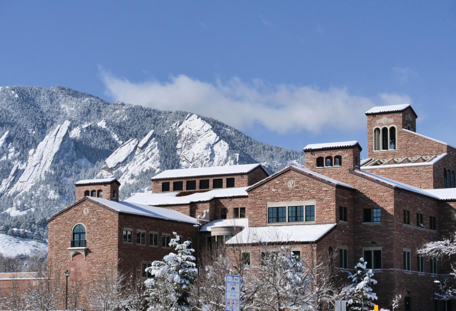 Snow over campus